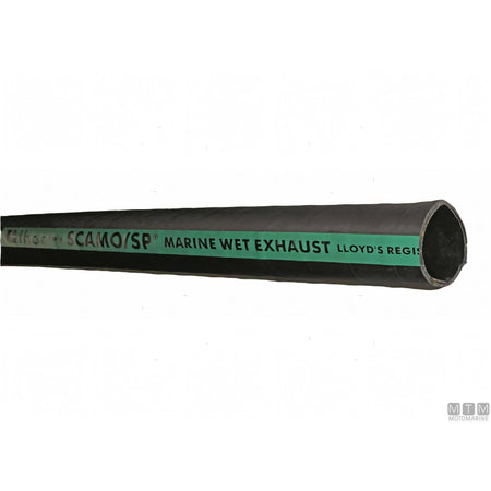 Hoses Technology tubo scarico motore liscio in gomma con spirale in acciaio