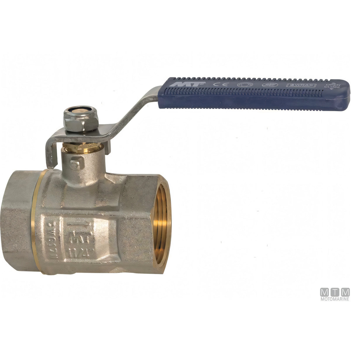 MTM valvola a sfera ottone leva inox — 1/4"