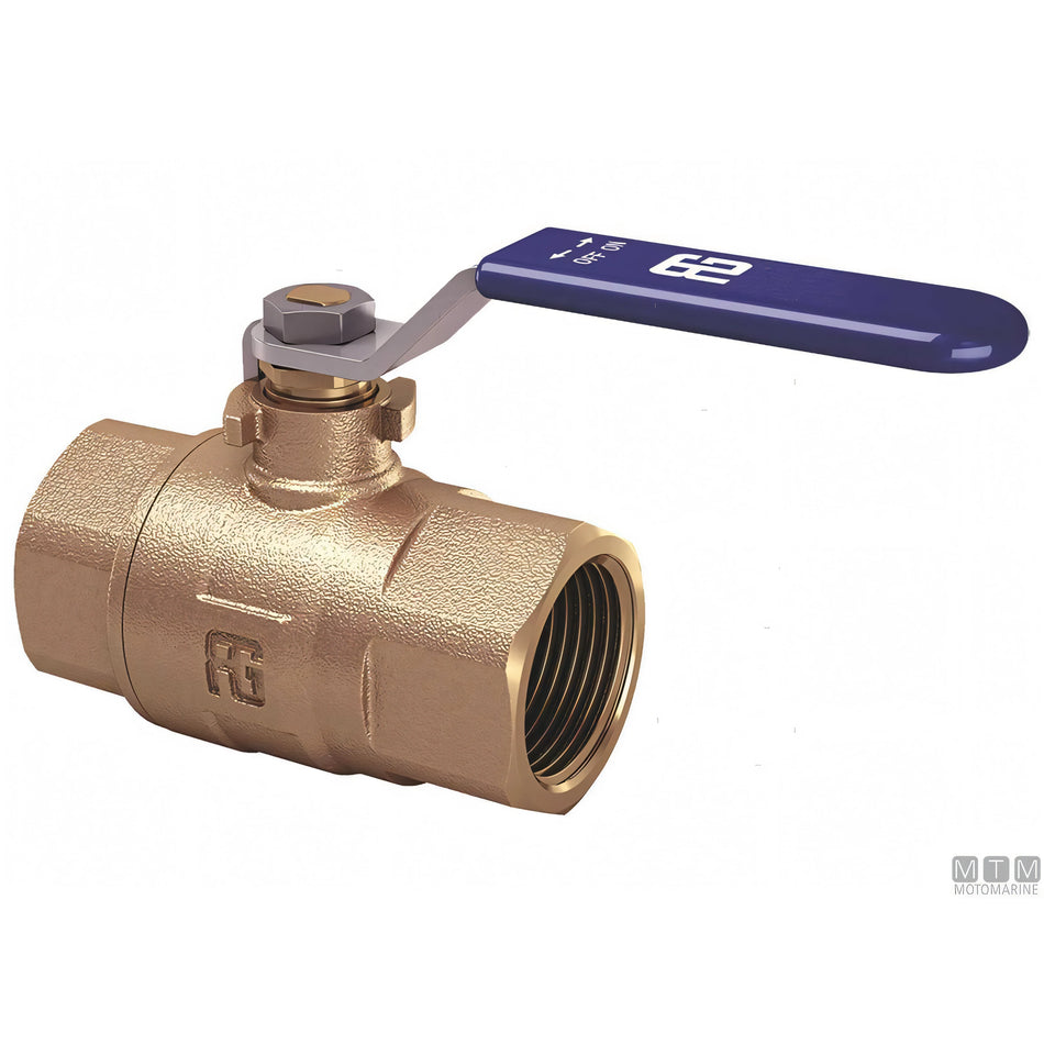 Valvola a sfera Guidi in bronzo con leva inox — 3/8"