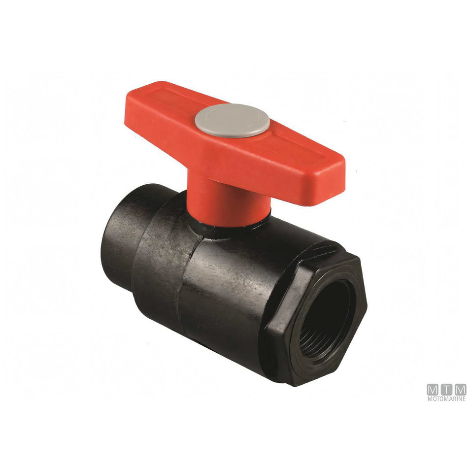 Valvola a sfera Bucchi PN16 in polipropilene caricato — 1/2"