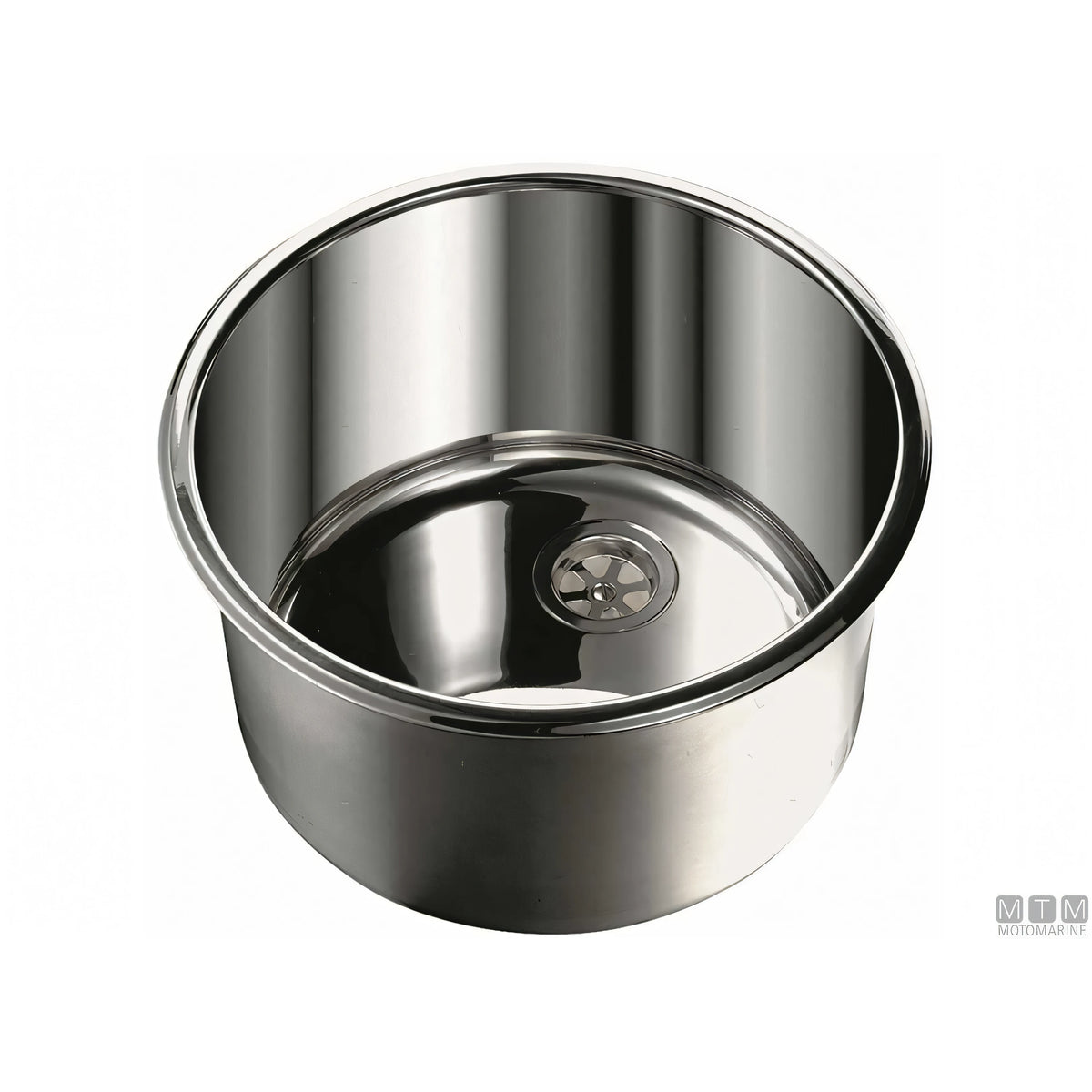 Motomarine lavello cilindrico in acciaio inox lucido — 260x285 mm