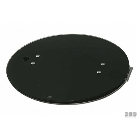Can lavello sferico inox 18/8 con coperchio in vetro temperato — ø 300 x H 180 mm