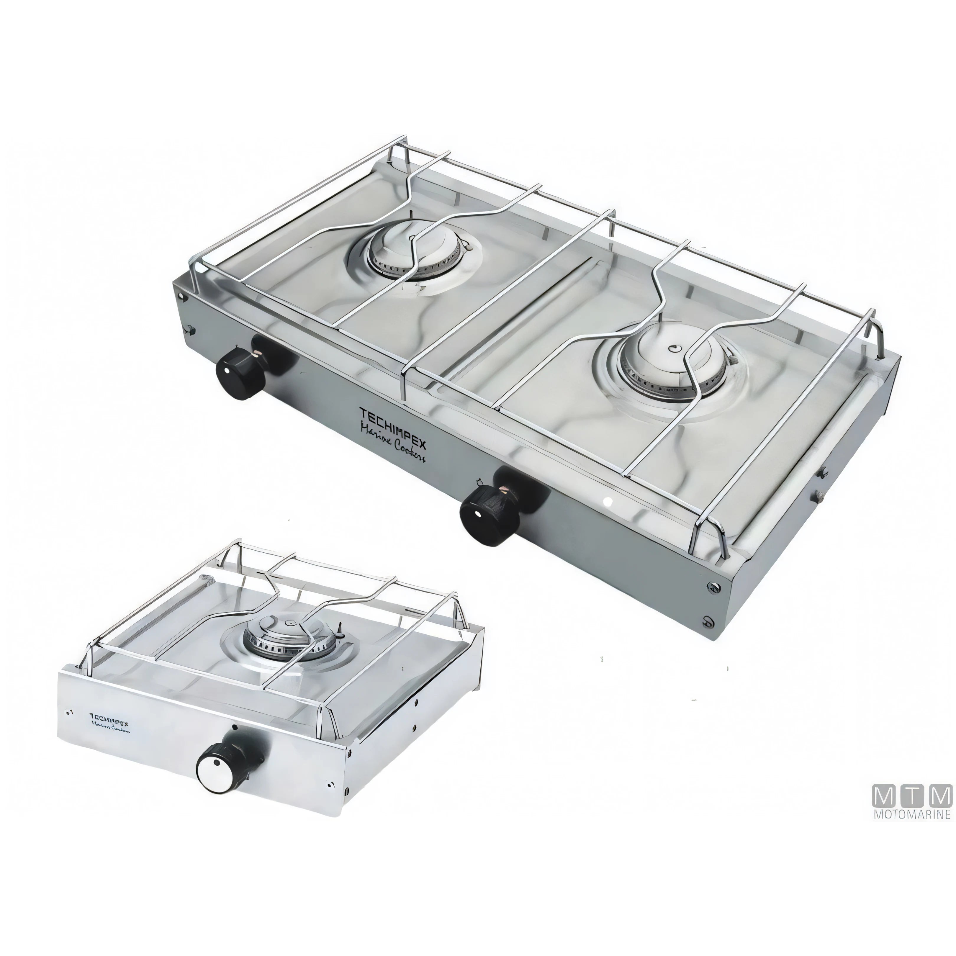 Techimpex fornello a gas Capri Ponza acciaio inox 18/8 — Capri 1 fuoco