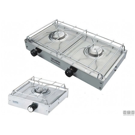 Techimpex fornello a gas Capri Ponza acciaio inox 18/8 — Capri 1 fuoco