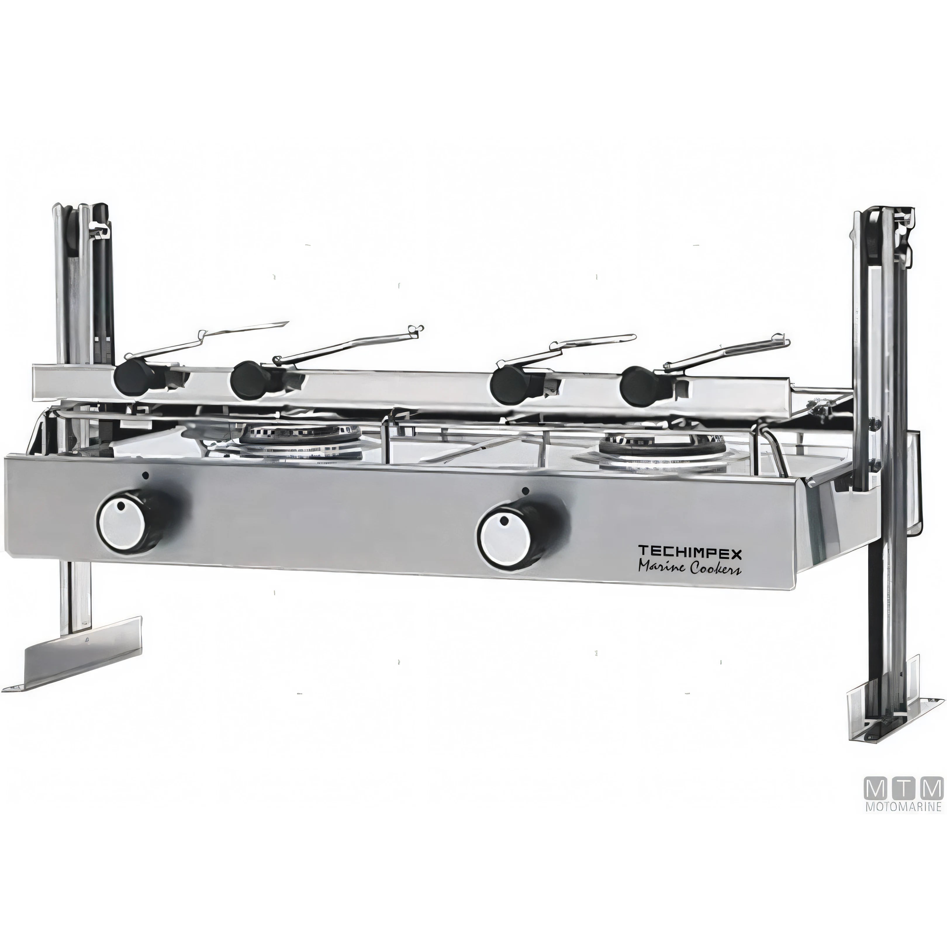 Techimpex fornello a gas Capri Ponza acciaio inox 18/8 — Capri 1 fuoco