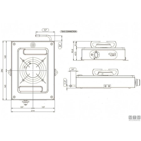 Can Hotty fornello a gas inox 18/8 — Fornello 1 fuoco