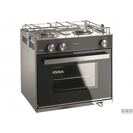 Dometic Cucina SunLight 2 fuochi con forno acciaio inox 18/8 — SunLight 2 fuochi