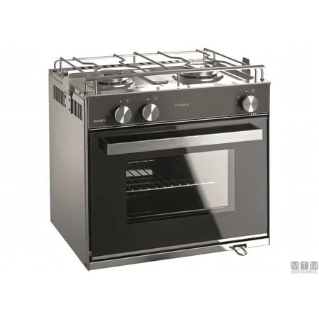Dometic Cucina SunLight 2 fuochi con forno acciaio inox 18/8 — SunLight 2 fuochi