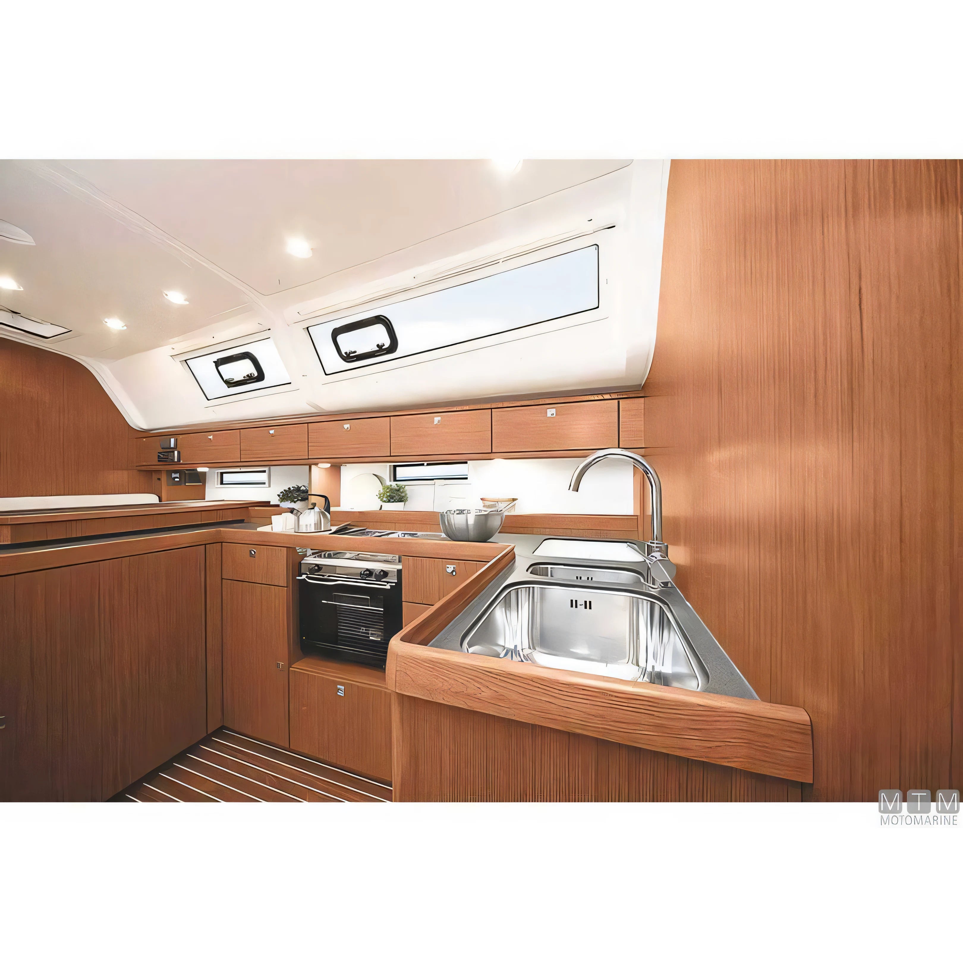 Techimpex cucina a gas con forno in acciaio inox 18/8 — Portofino CL - 2 fuochi