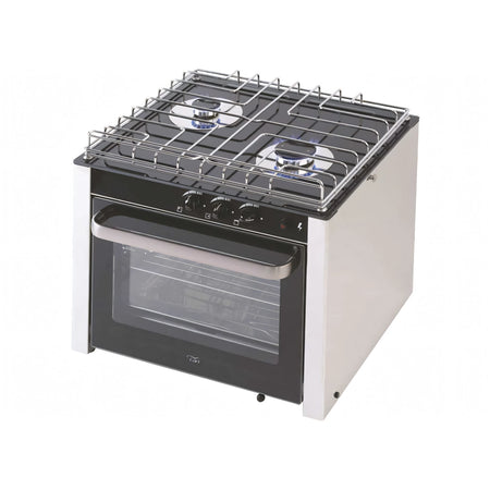 Cucina a gas CAN con forno in acciaio inox 18/8 — 2 Fuochi