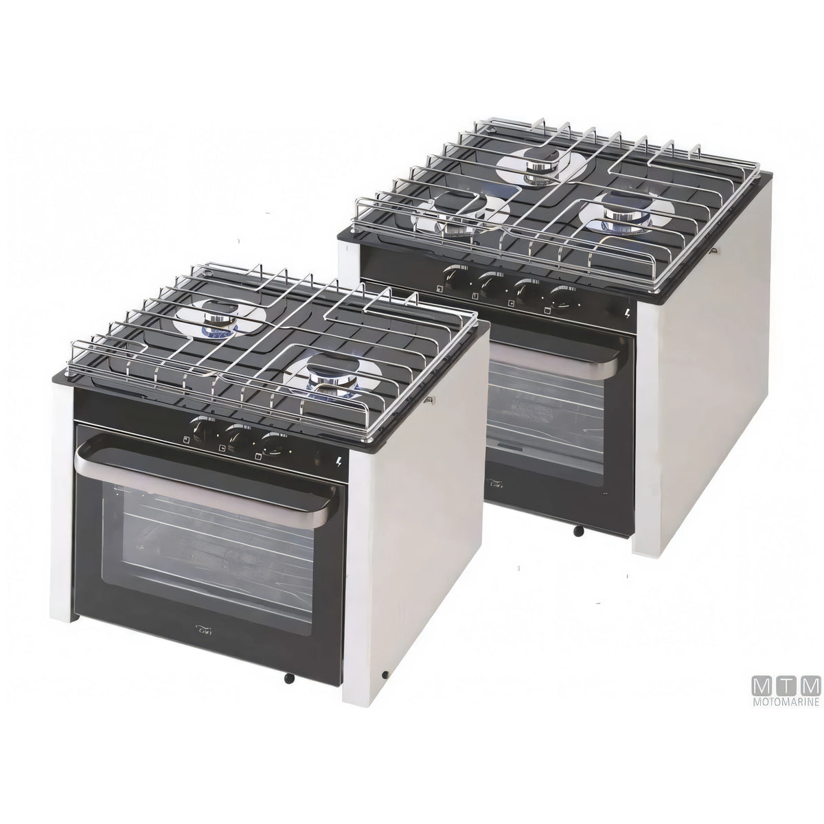 Cucina a gas CAN con forno in acciaio inox 18/8 — 2 Fuochi