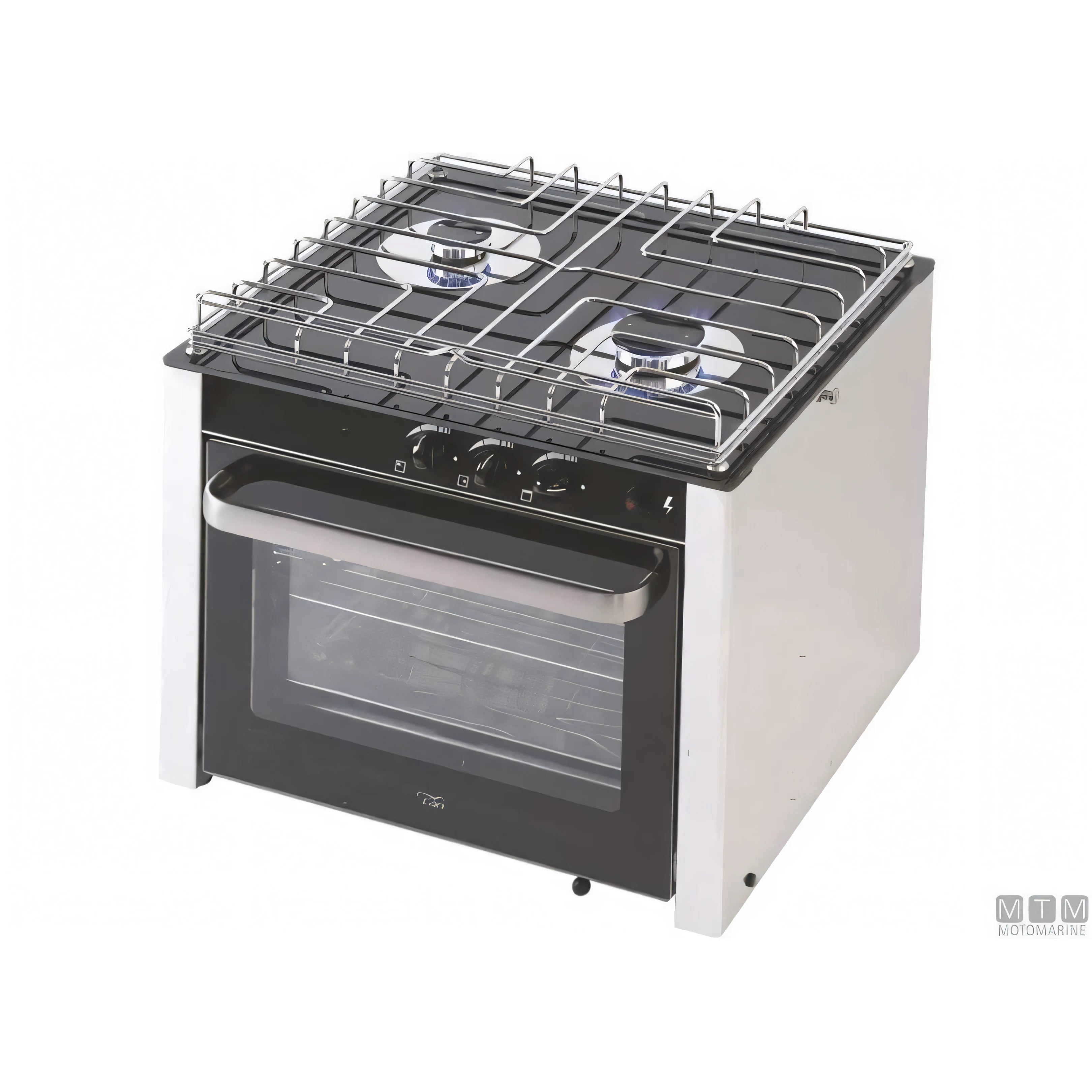 Cucina a gas CAN con forno in acciaio inox 18/8 — 2 Fuochi