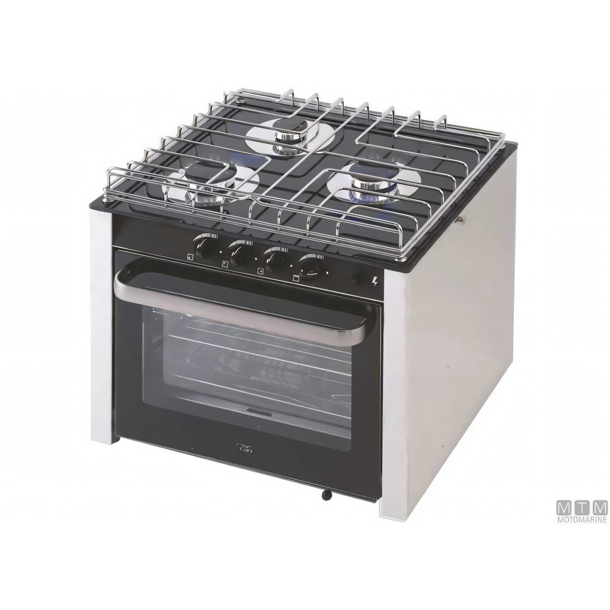 Cucina a gas CAN con forno in acciaio inox 18/8 — 2 Fuochi