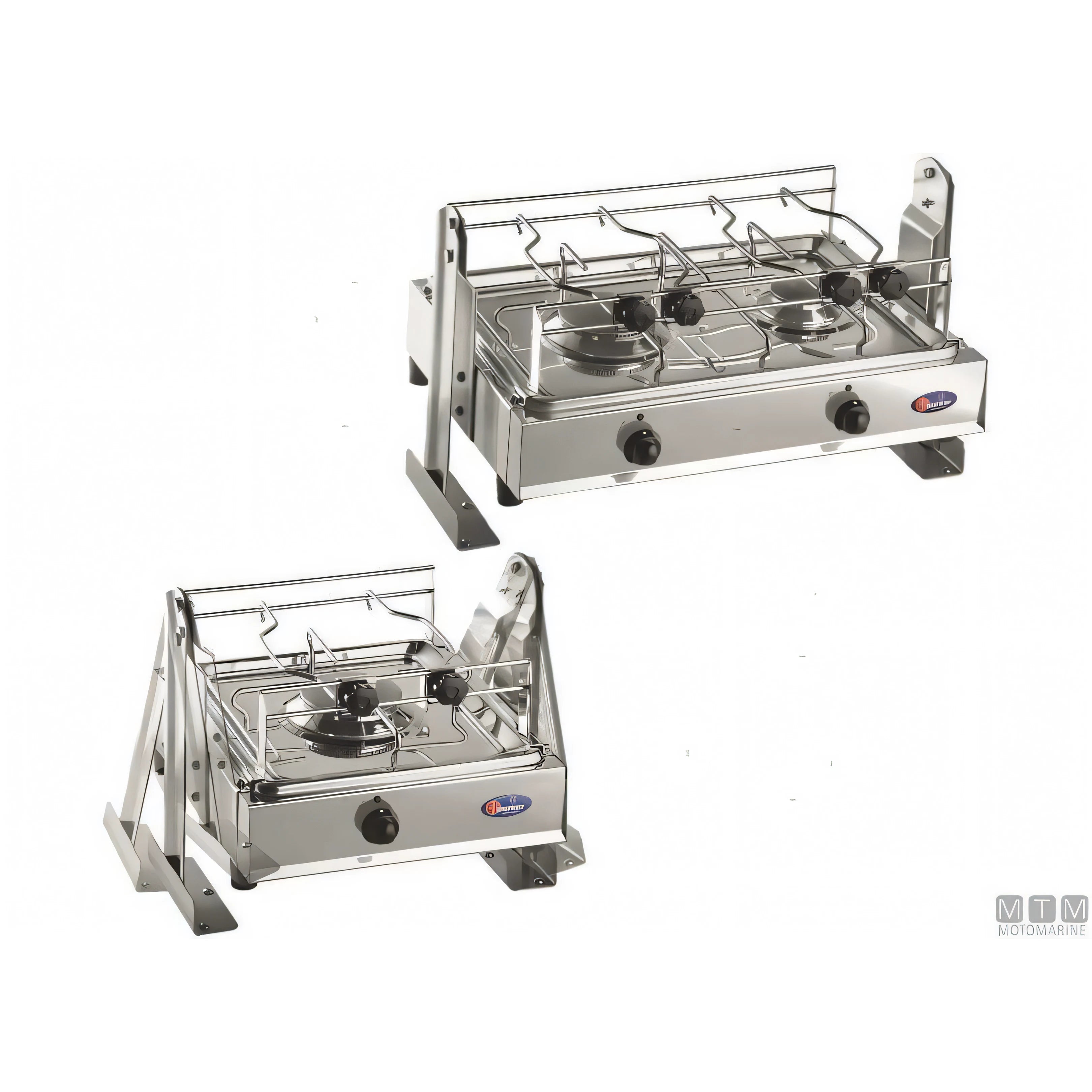 Motomarine fornello a gas Parker con cardano in acciaio inox 18/8 — 1 fuoco