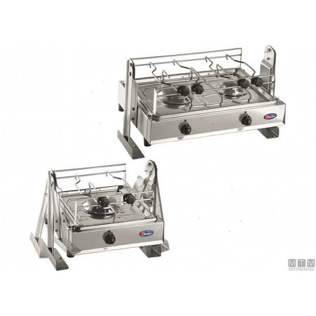 Motomarine fornello a gas Parker con cardano in acciaio inox 18/8 — 1 fuoco
