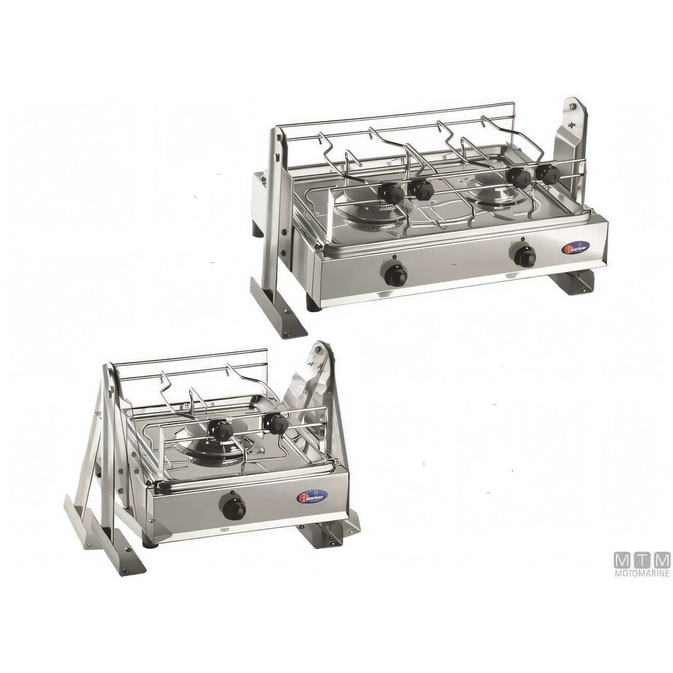 Motomarine fornello a gas Parker con cardano in acciaio inox 18/8 — 1 fuoco