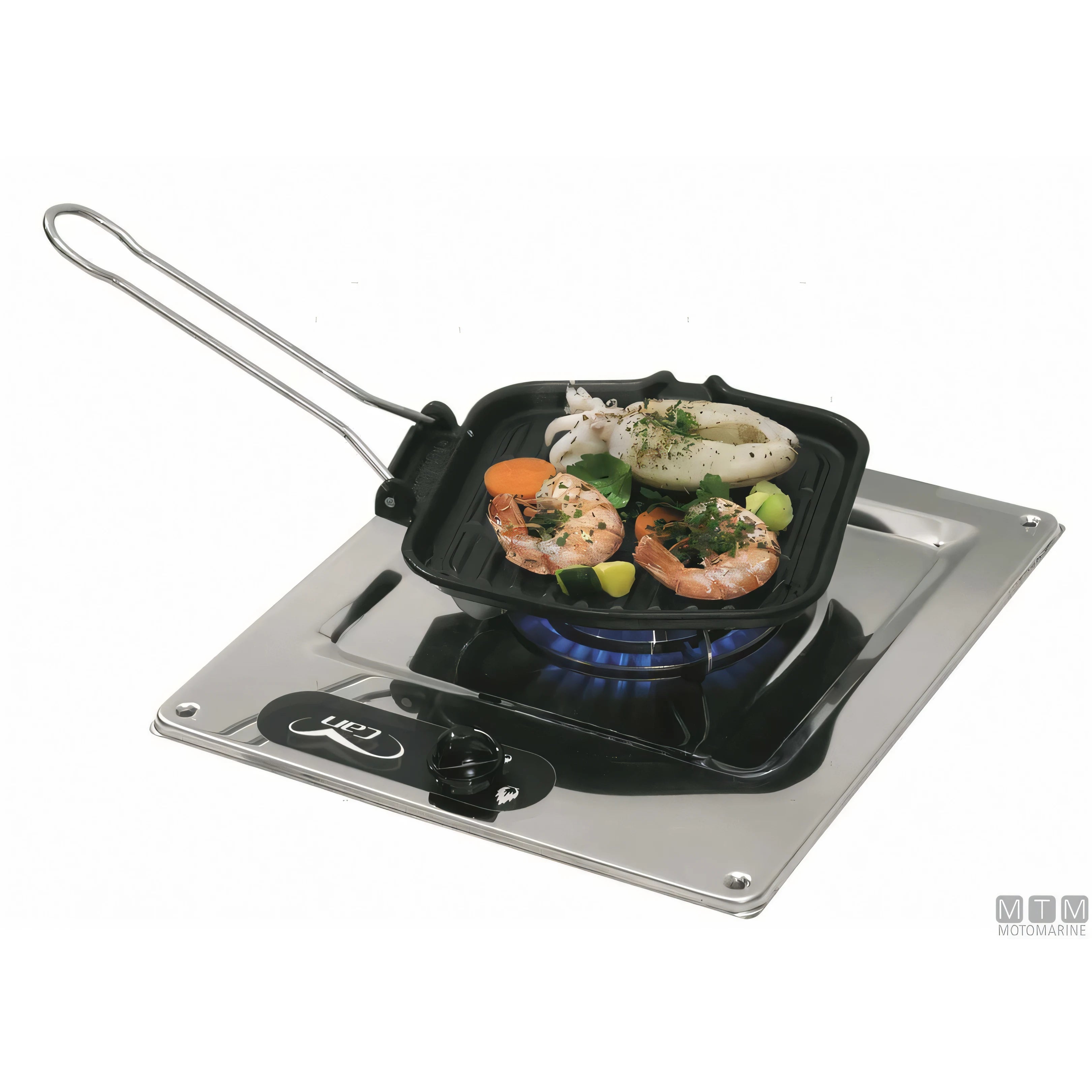 Can Burny fornello 1 fuoco acciaio inox — 320 x 285 mm