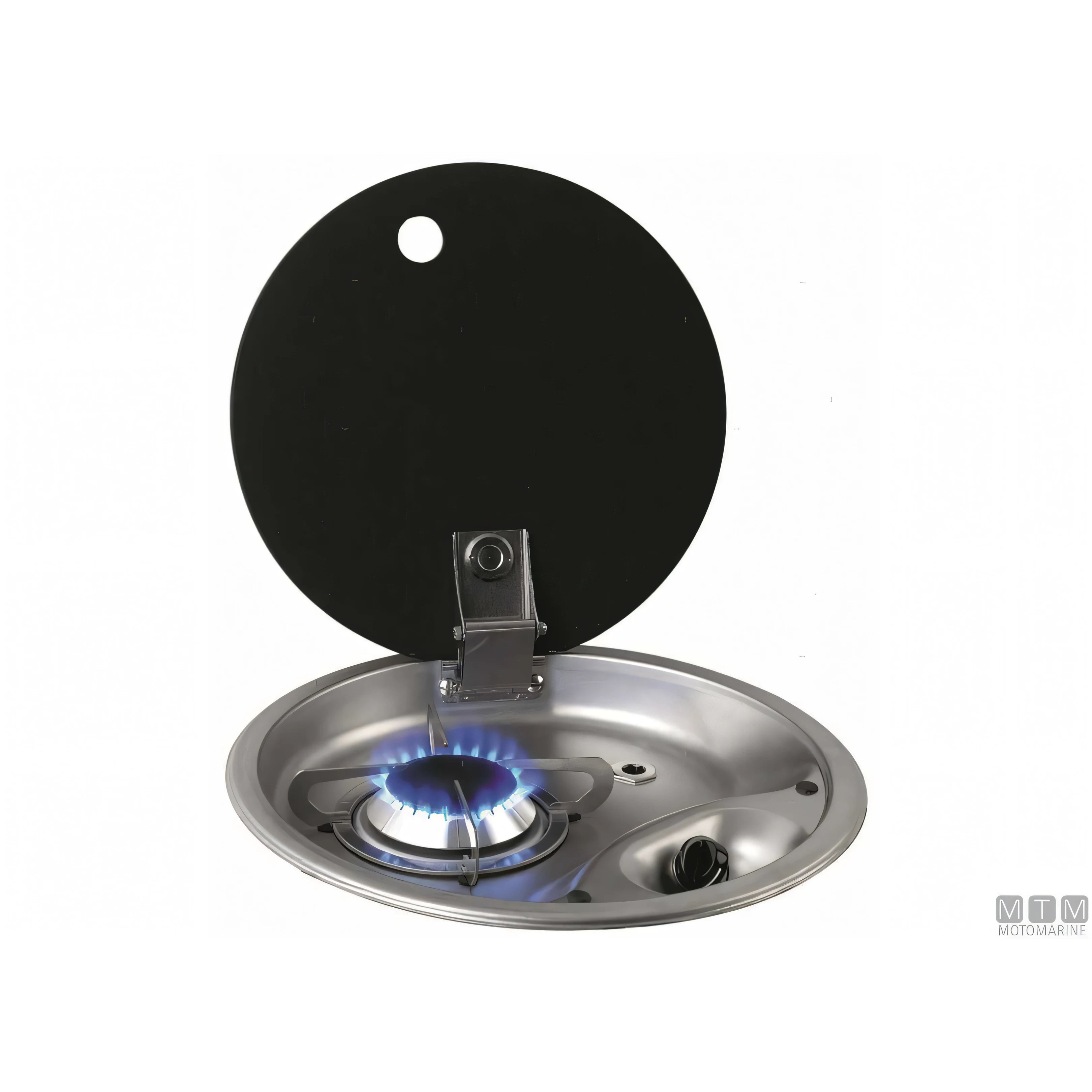 Can Hoodiny fornello 1 fuoco acciaio inox con coperchio — Ø 340 mm