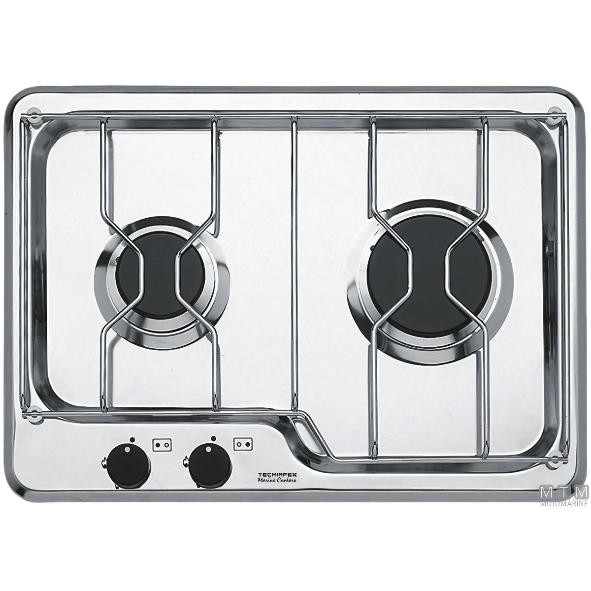 Techimpex Seafarer2 fornello a gas 2 fuochi inox 18/8 — Fornello 2 fuochi