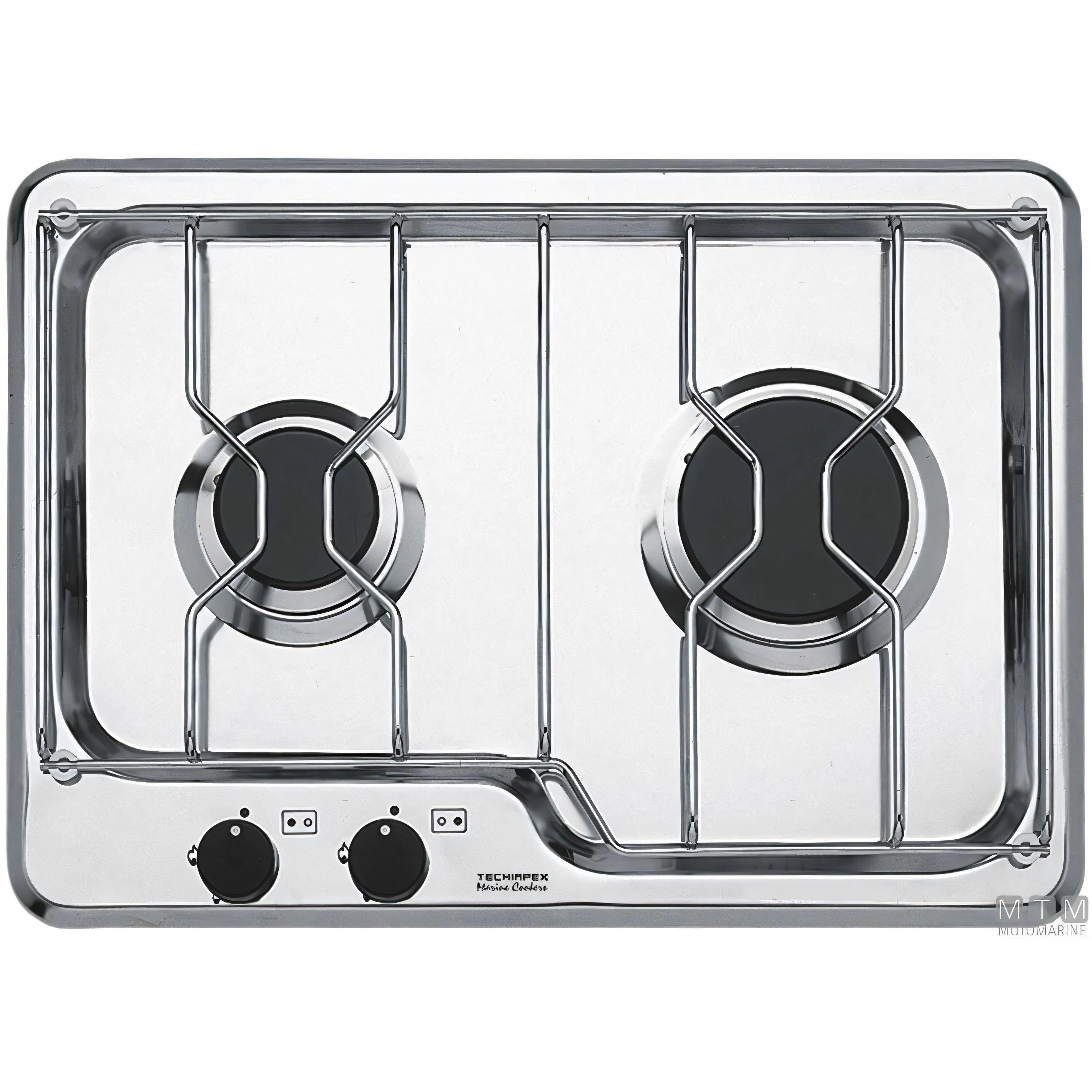 Techimpex Seafarer2 fornello a gas 2 fuochi inox 18/8 — Fornello 2 fuochi