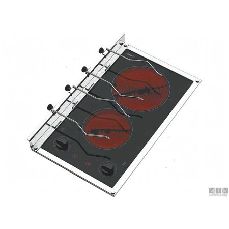 Piano cottura Techimpex a piastre radianti da incasso — 2 fuochi