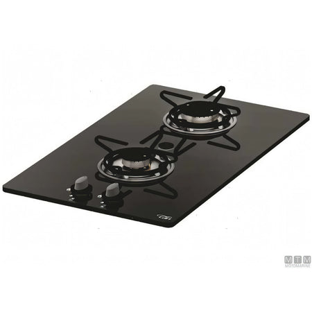 Can Fornello 2 Fuochi Chrystal 2 vetro temperato — PV1351 - 280x380 mm