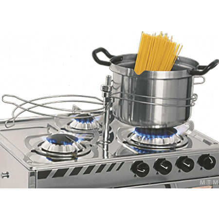 Can fermapentole can 2 fuochi acciaio inox 18/8 — accessorio