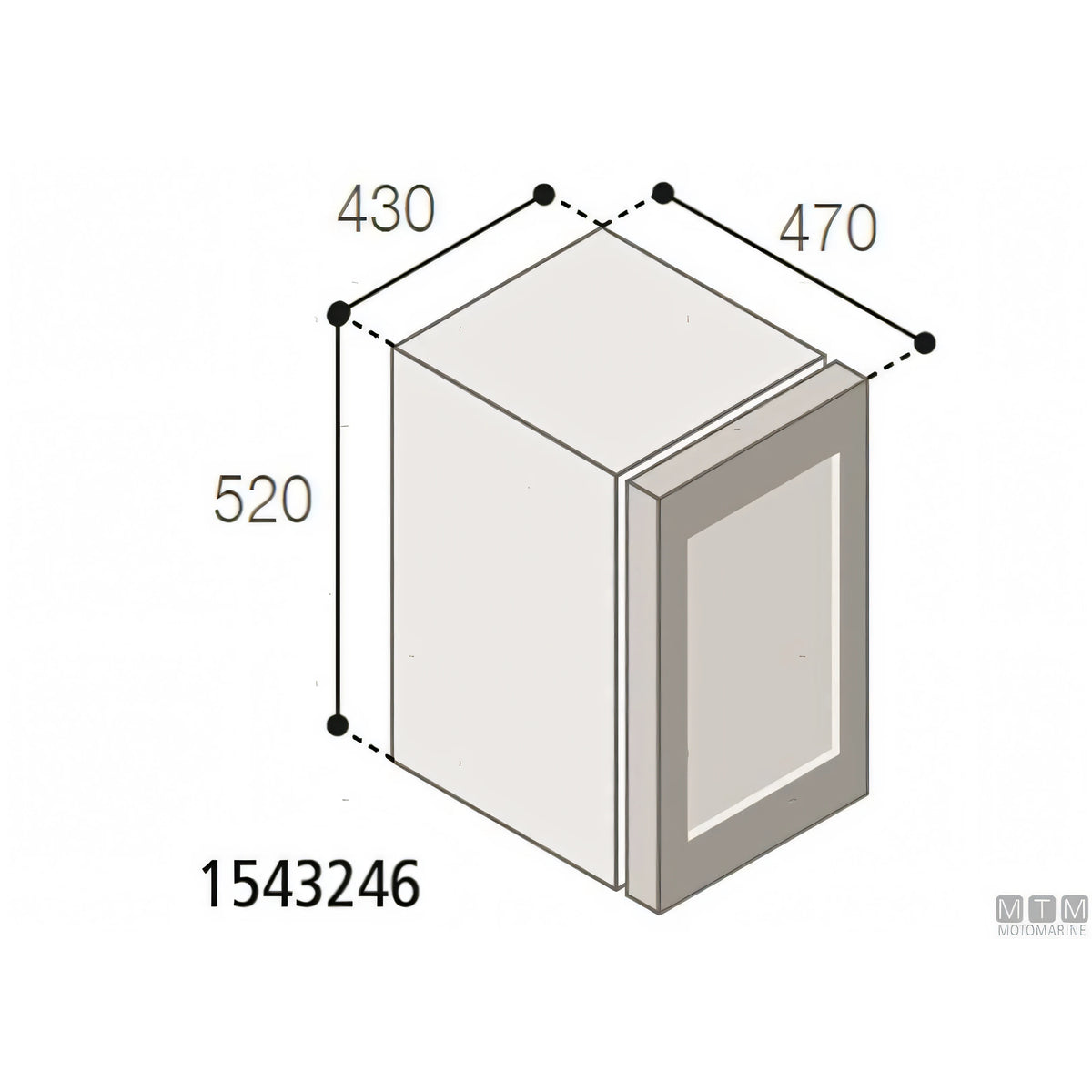 Frigorifero cantinetta Vitrifrigo DCW — 46L - 10 bottiglie