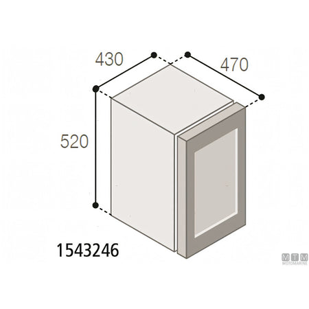 Frigorifero cantinetta Vitrifrigo DCW — 46L - 10 bottiglie