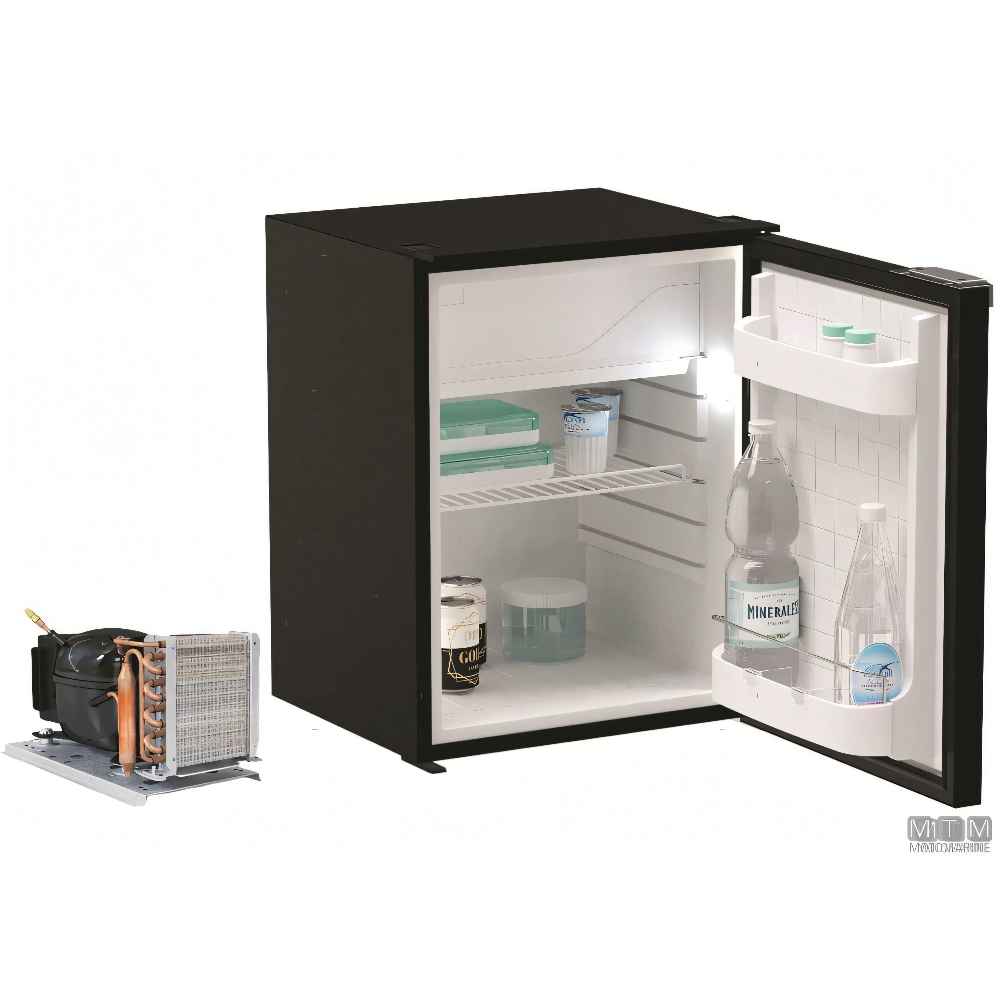 Vitrifrigo frigorifero marino Serie C compressore esterno — 75 L - Nero