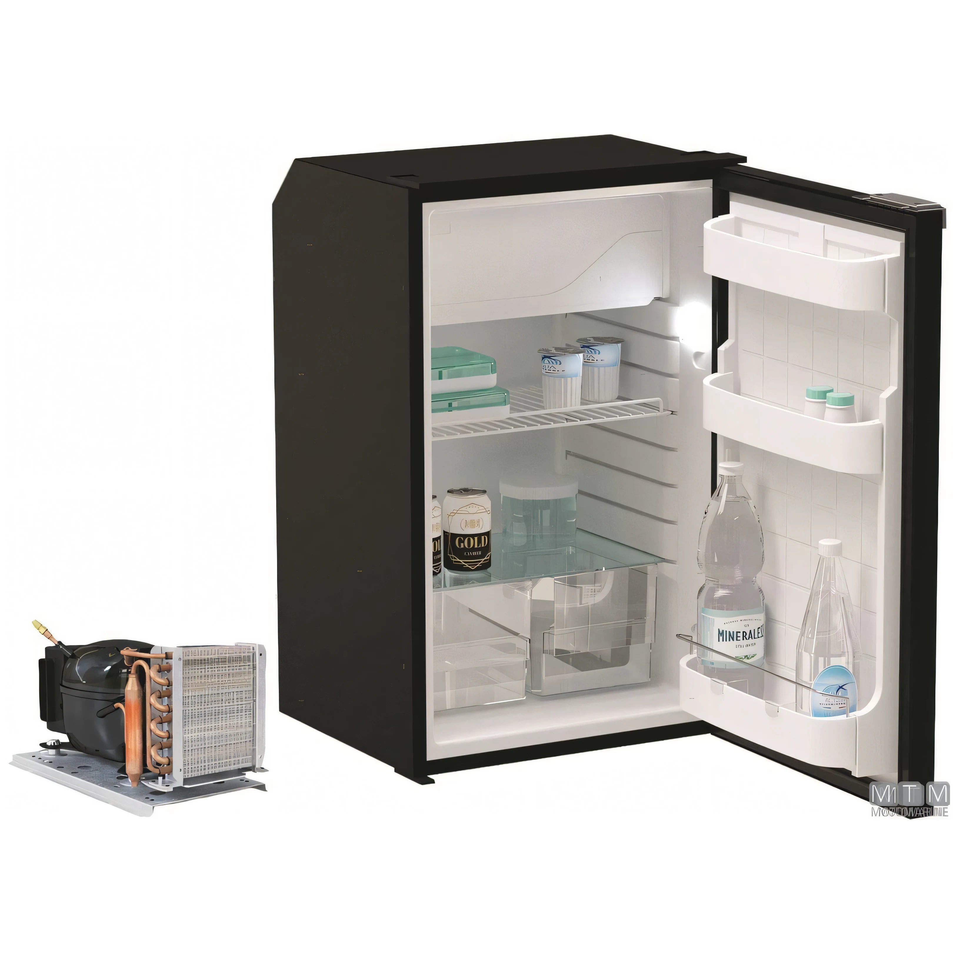 Vitrifrigo frigorifero marino Serie C compressore esterno — 95 L - Nero