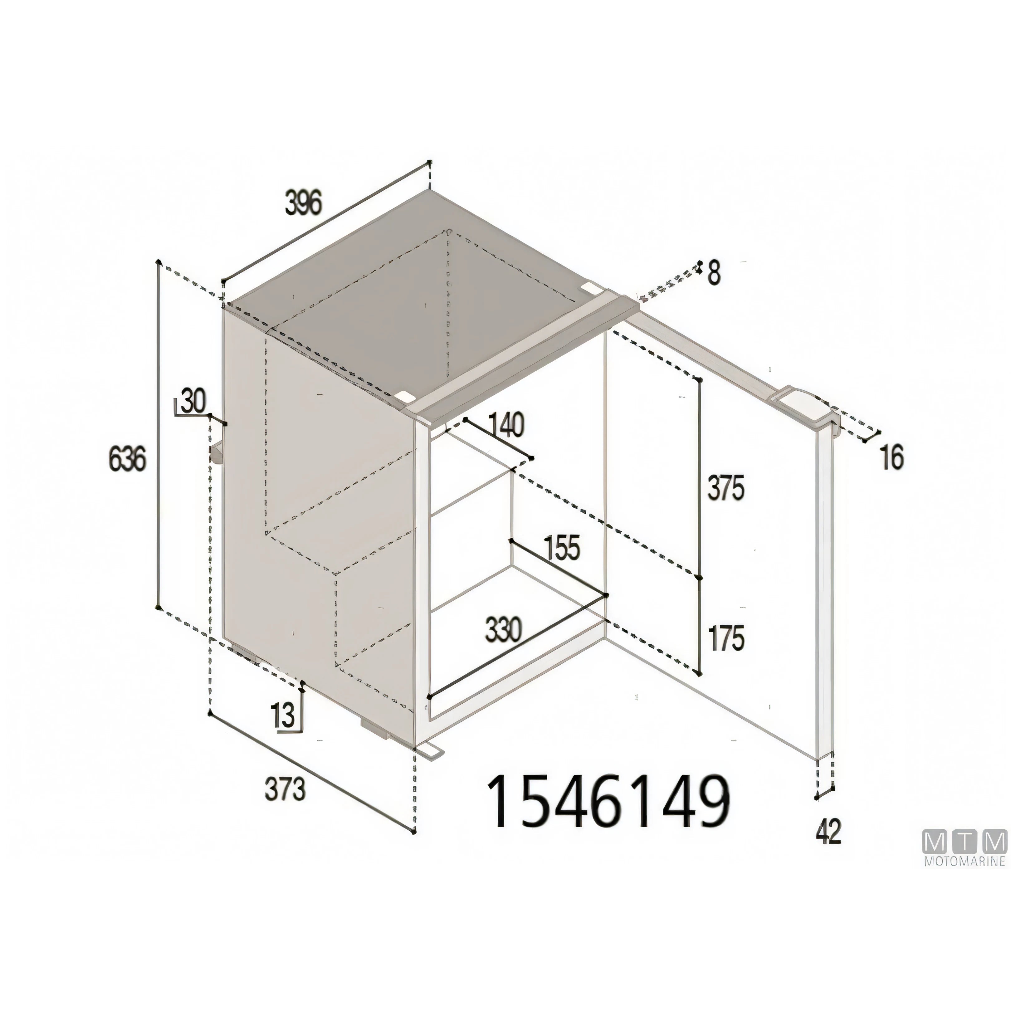 Frigorifero Vitrifrigo compressore interno serie C — 39L Grigio