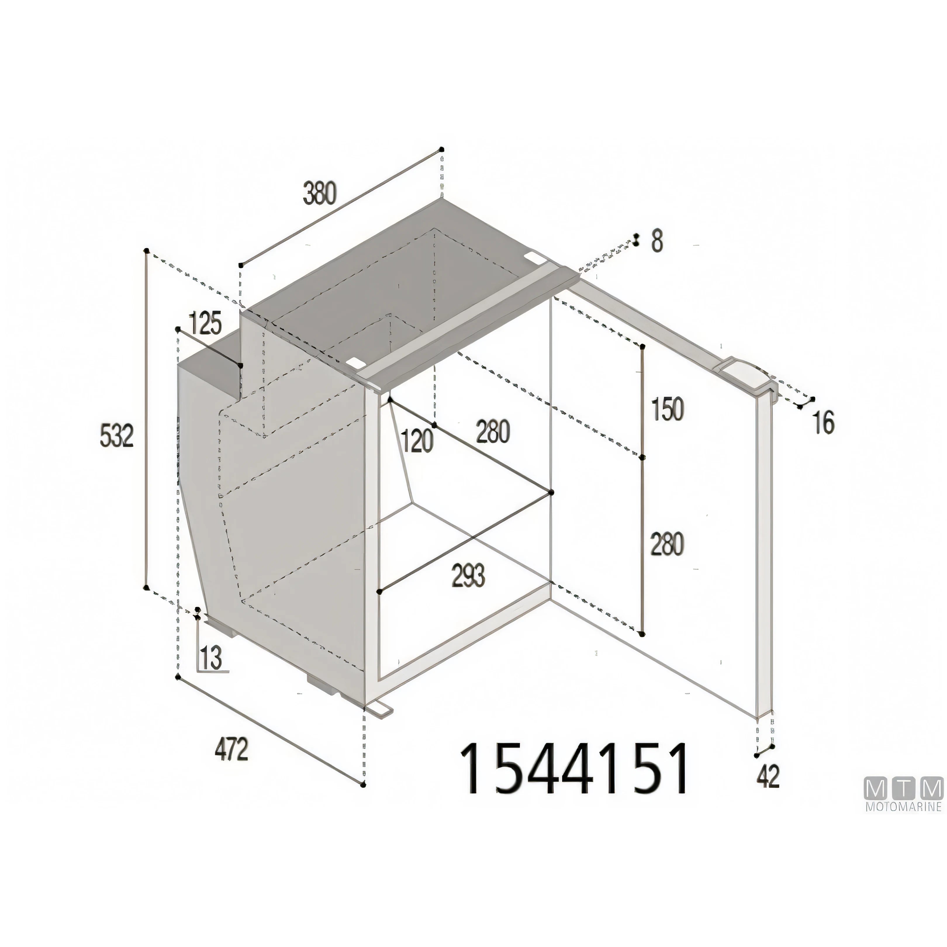 Frigorifero Vitrifrigo compressore interno serie C — 39L Grigio