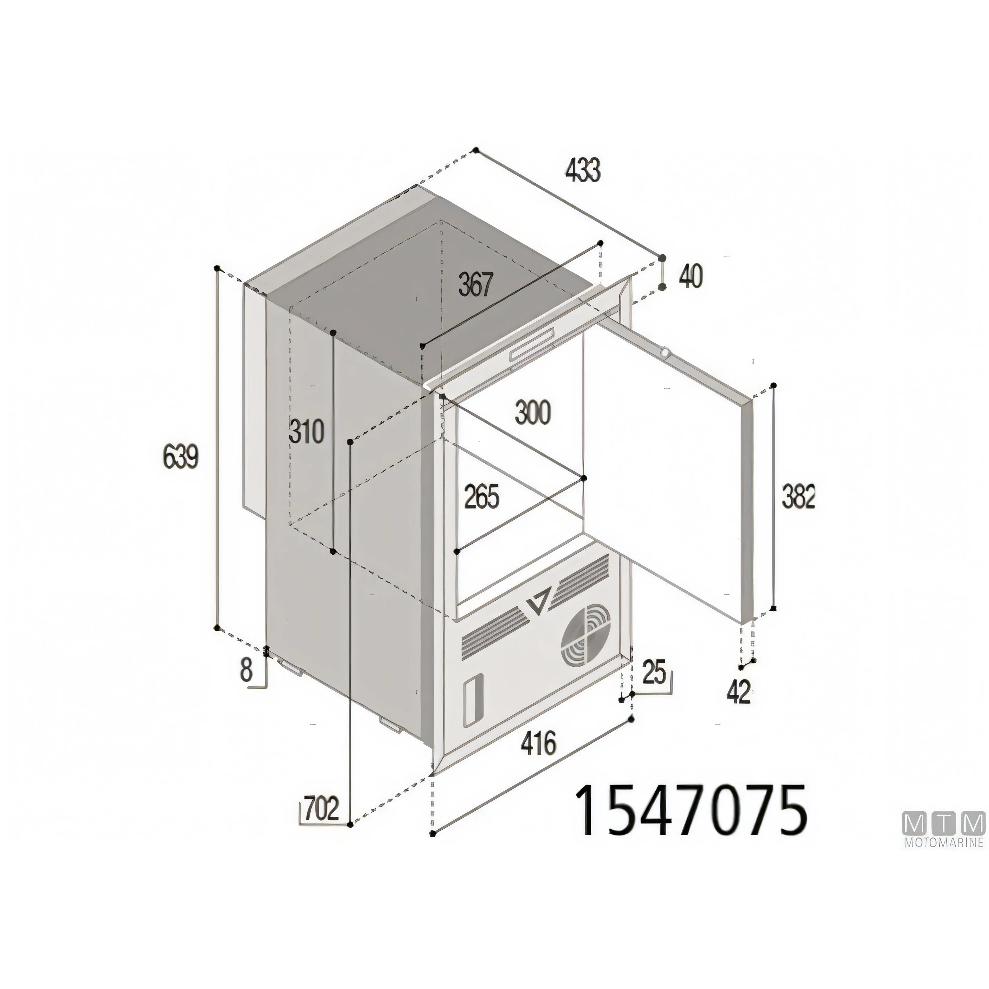 Vitrifrigo fabbricatore di ghiaccio VF IM CL OCX2 — CL Hydro