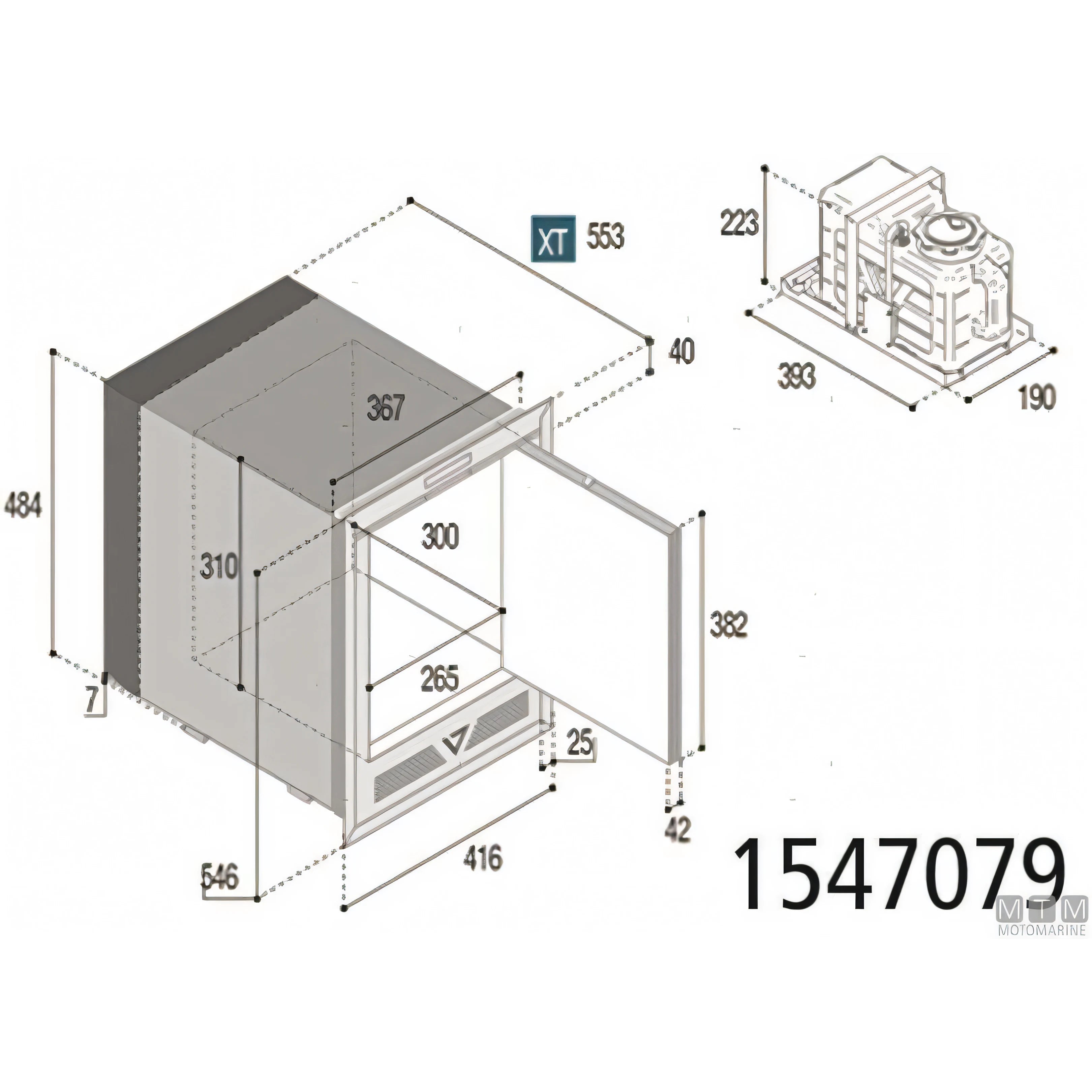 Vitrifrigo fabbricatore di ghiaccio VF IM CL OCX2 — CL Hydro