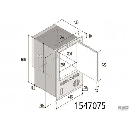 Vitrifrigo fabbricatore di ghiaccio VF IM CL OCX2 — CL Hydro