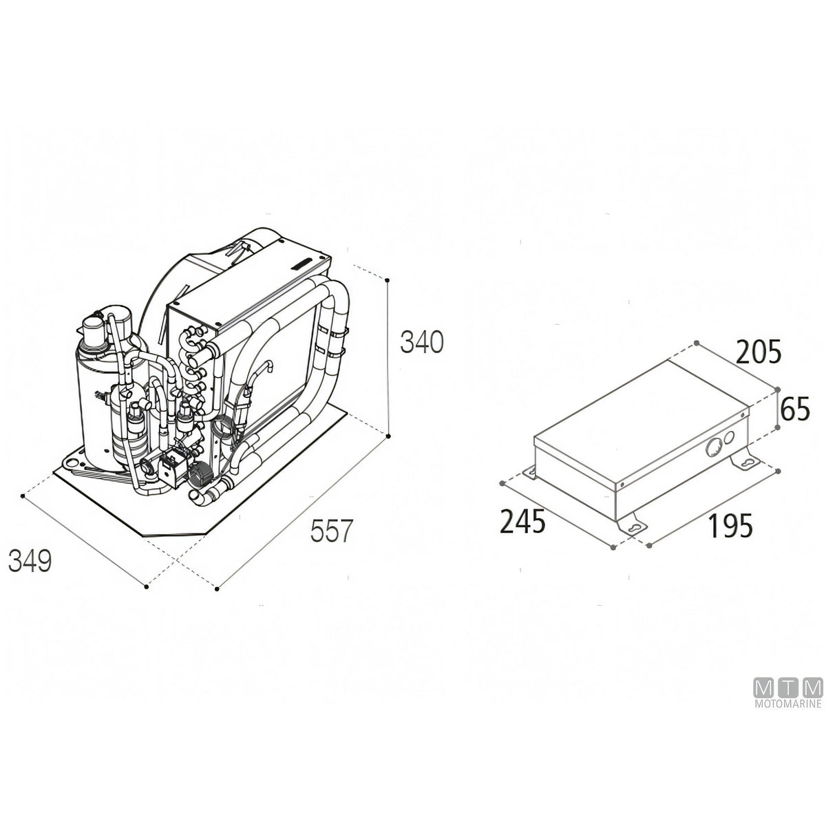 Climatizzatore Vitrifrigo MACS 16000 BTU/h — 16.000 BTU/h
