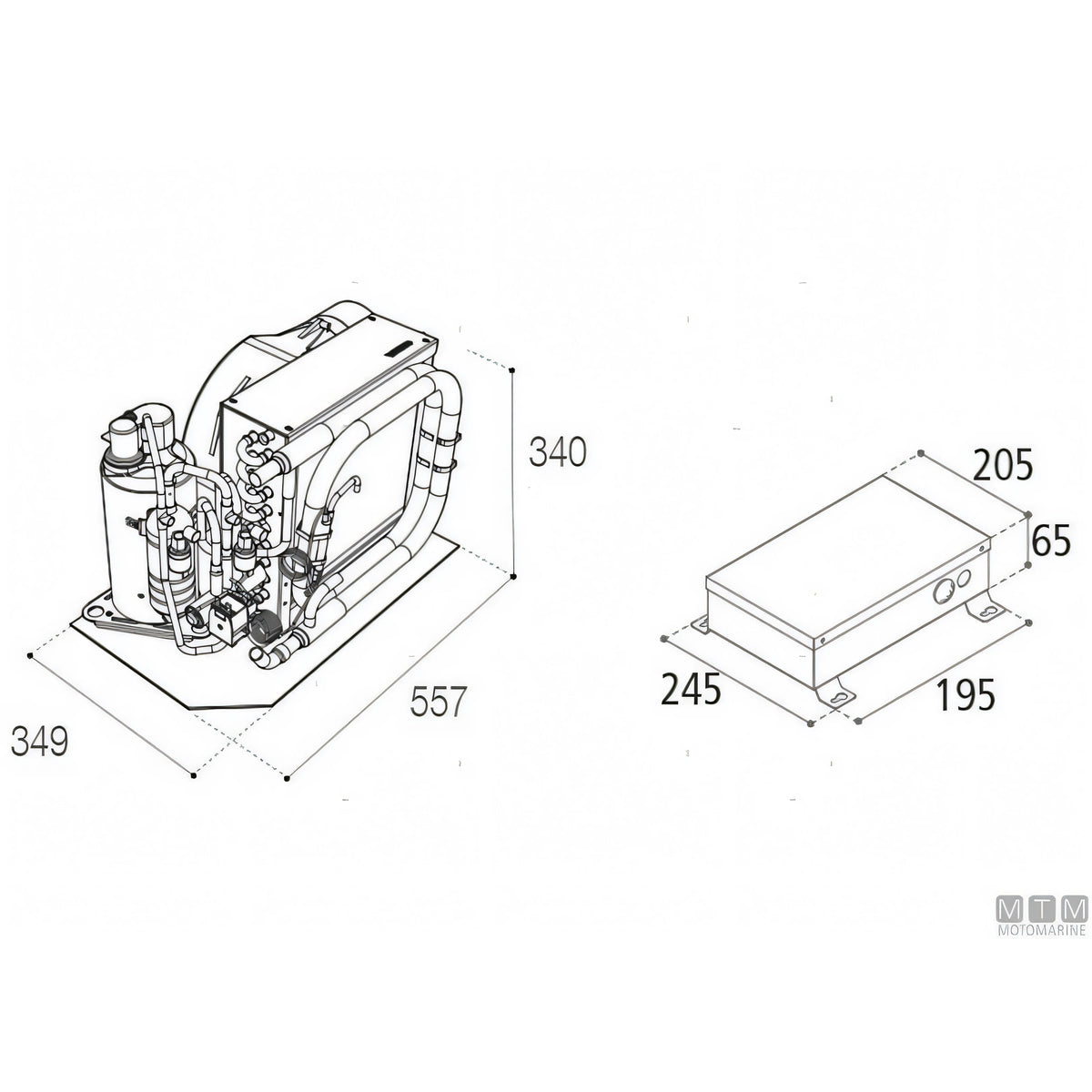 Climatizzatore Vitrifrigo MACS 16000 BTU/h — 16.000 BTU/h
