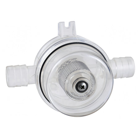 Pompa di sentina a membrana Geiser Osculati 12V, corpo nero in nylon con piastre in acciaio inox e motore nero — vista 2