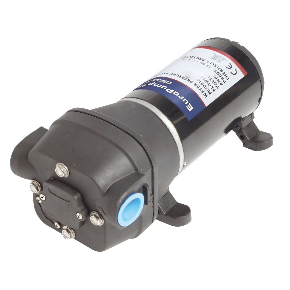 Pompa di sentina a 4 membrane Europump Osculati 12V, corpo pompa nero in plastica e motore nero