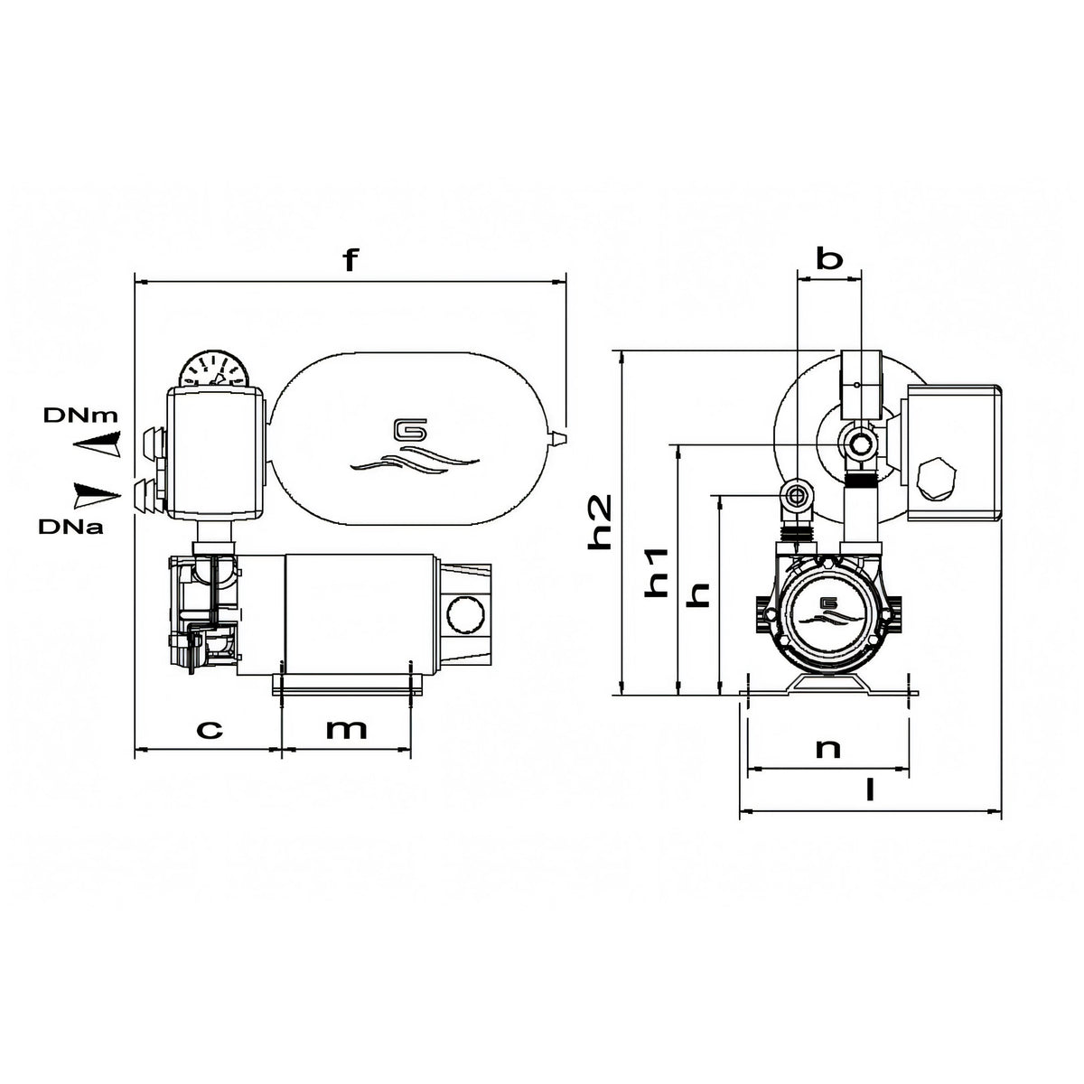Autoclave Idromini ACB, disegno tecnico