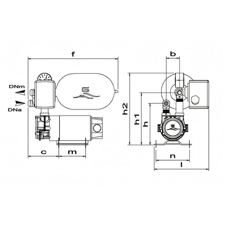 Autoclave Idromini ACB, disegno tecnico