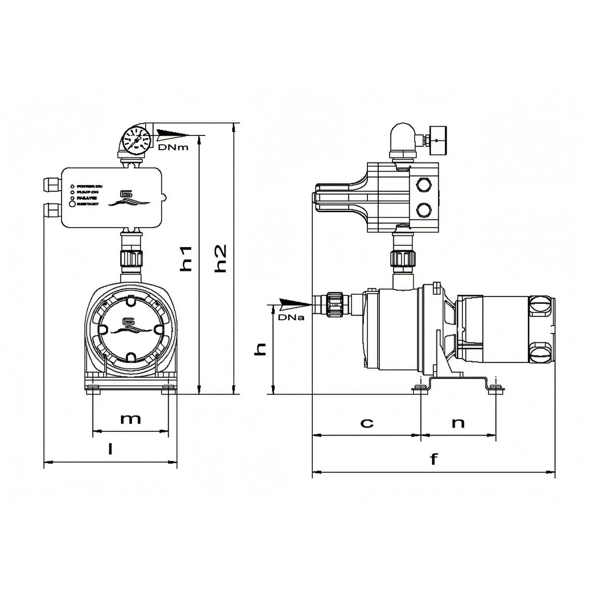 Autoclave Gianneschi Ecoinox, disegno tecnico
