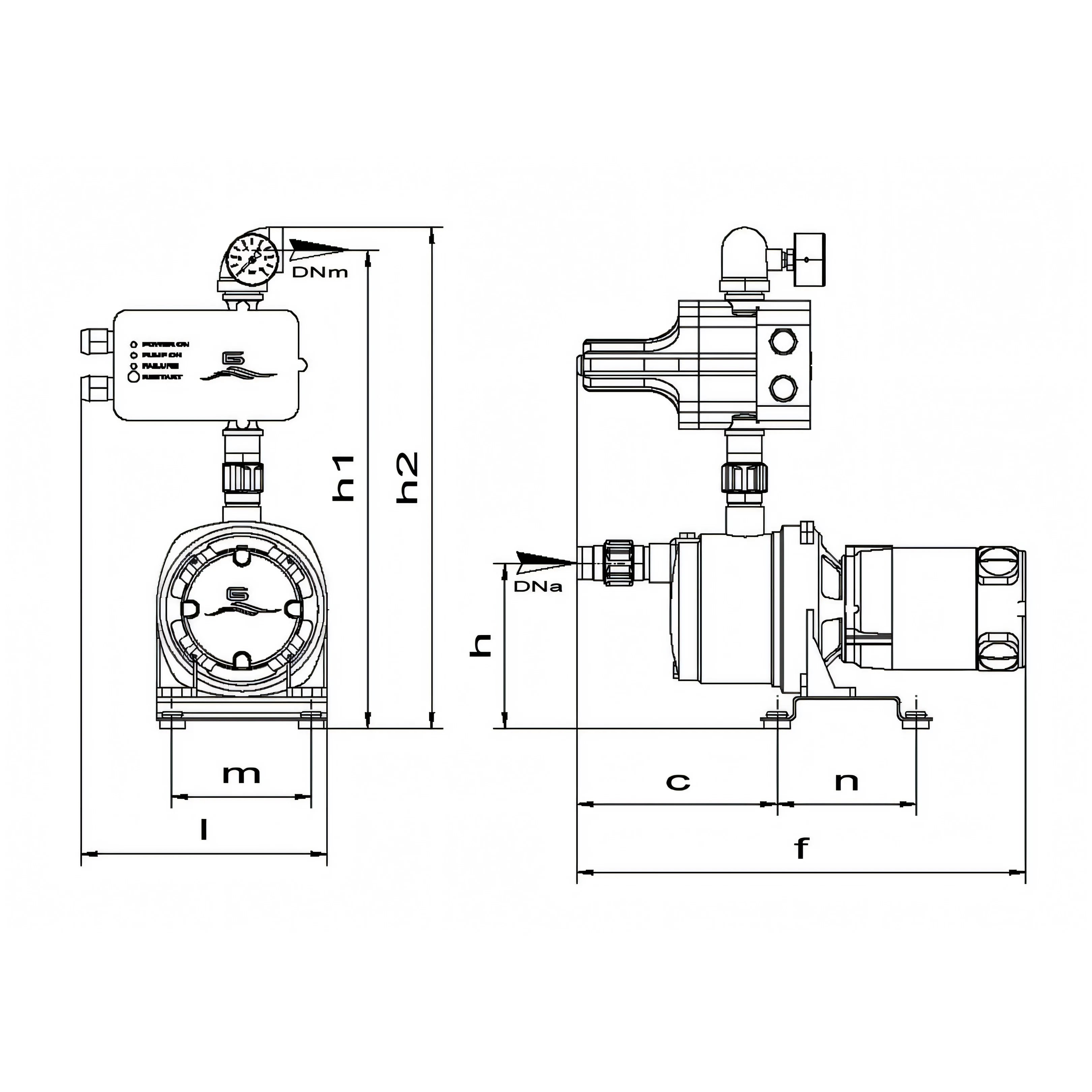 Autoclave Gianneschi Ecoinox, disegno tecnico
