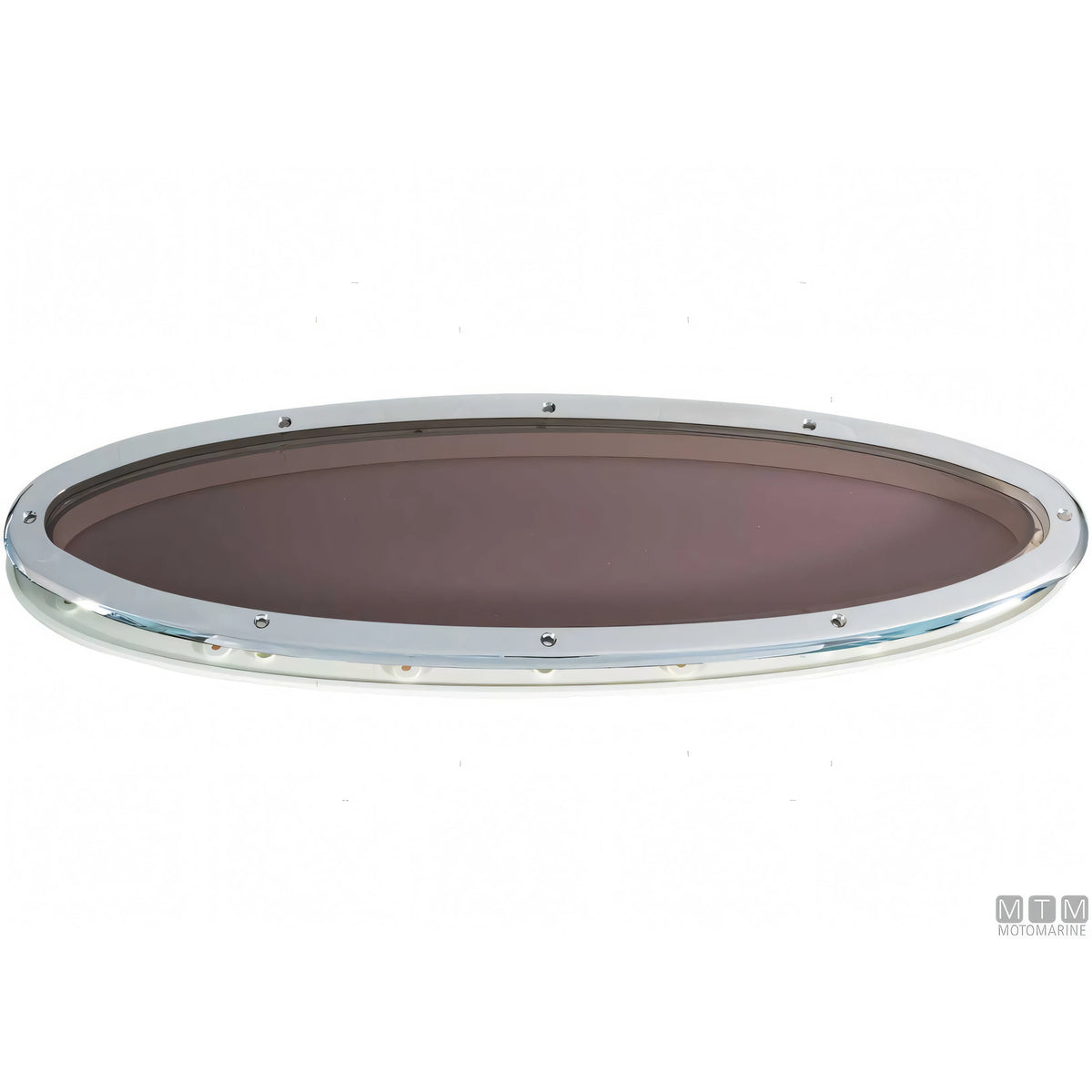 Oblò ovale fisso Can SB in acciaio inox — 127x400 mm