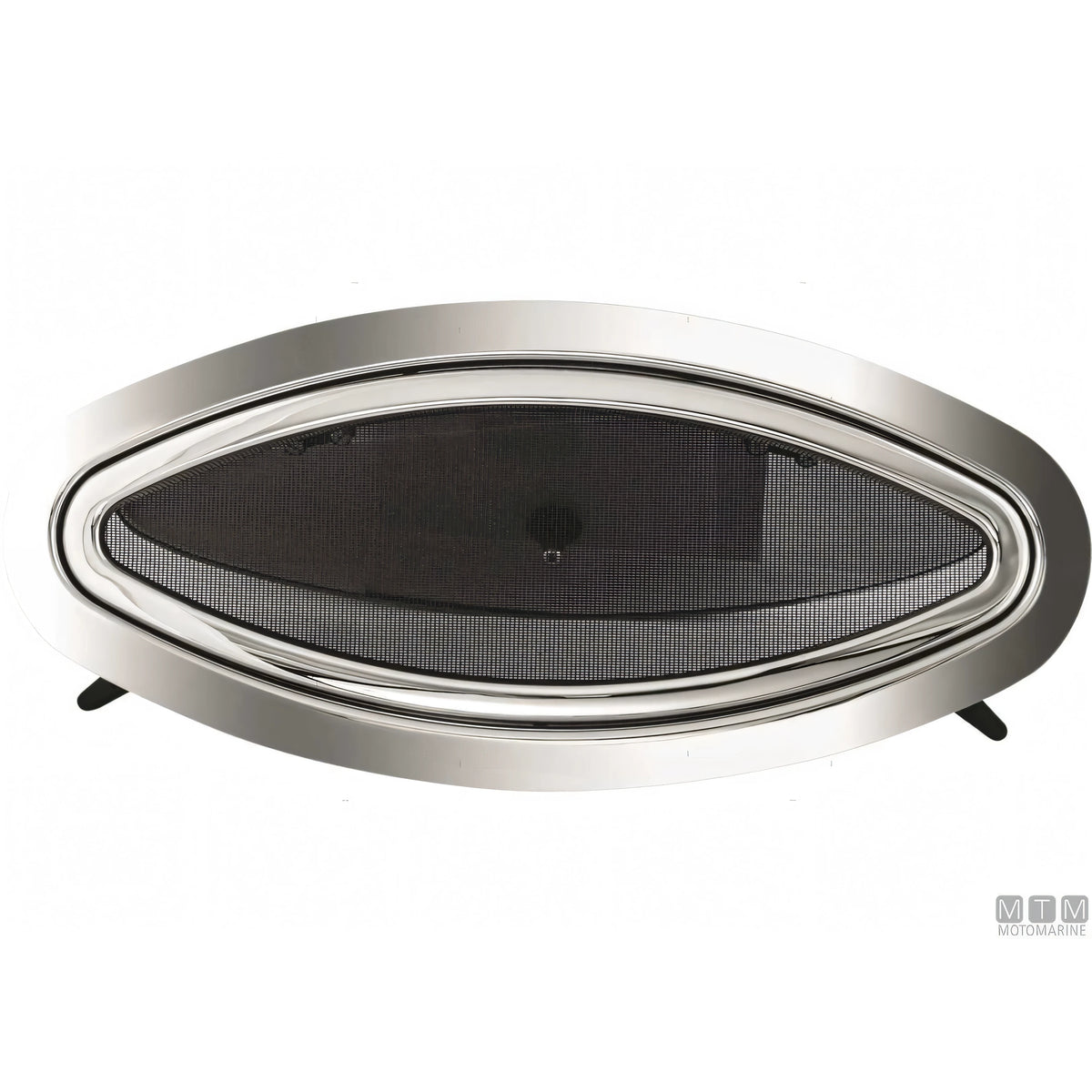 Motomarine oblò ovale apribile in acciaio inox — 203 x 461 mm