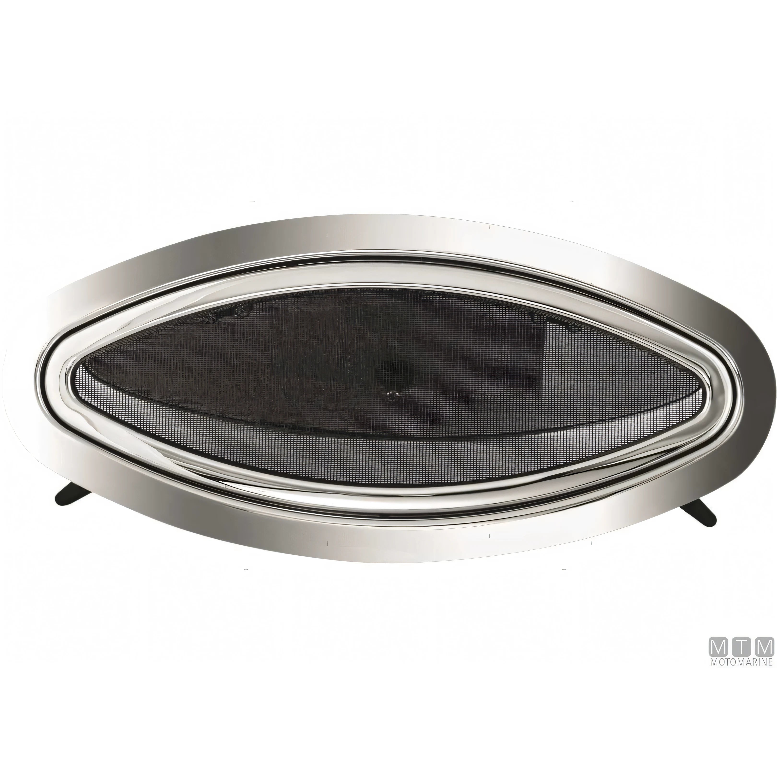 Motomarine oblò ovale apribile in acciaio inox — 203 x 461 mm