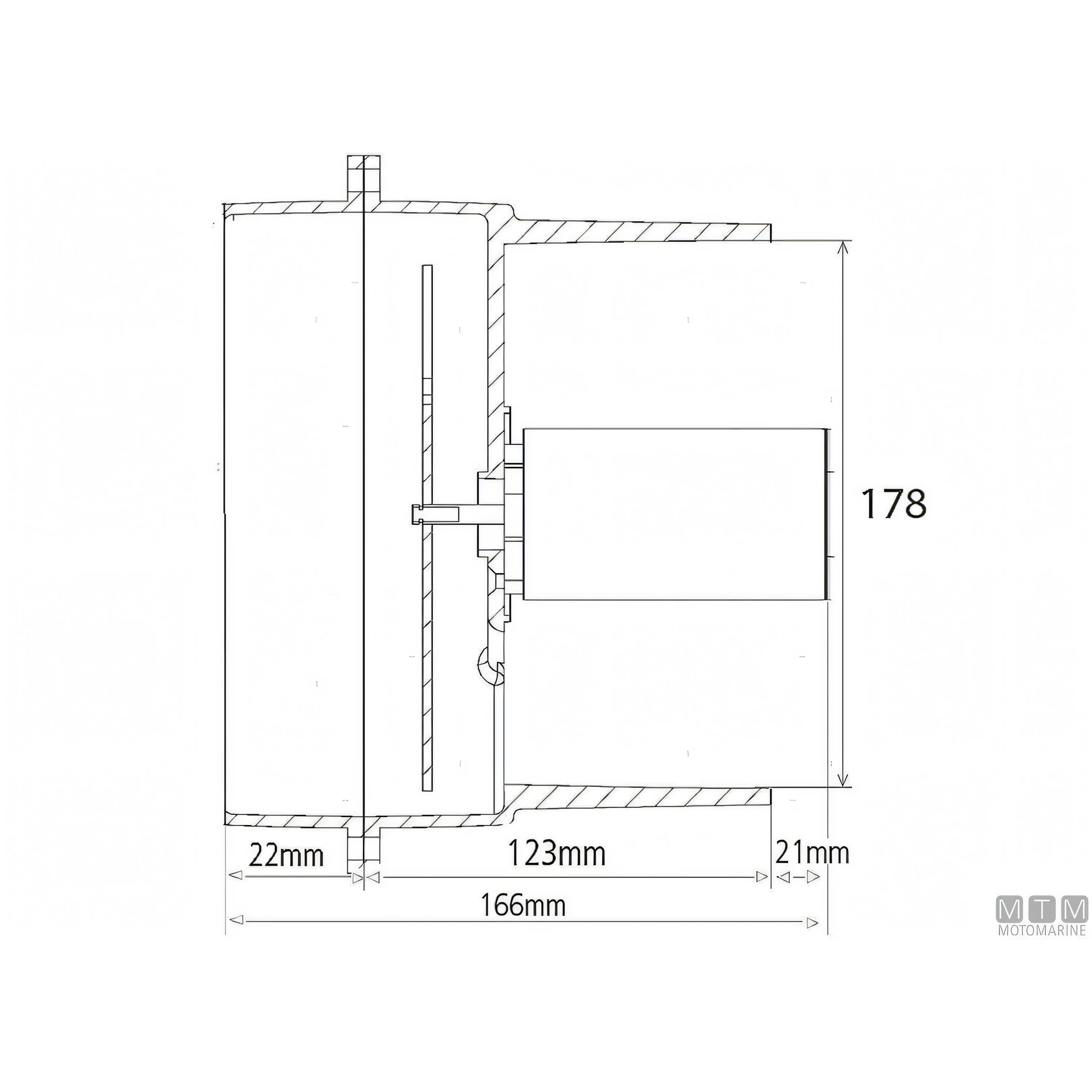 Aspiratore Ocean Flow in linea per ventilazione barca — Flow 750 - 12V