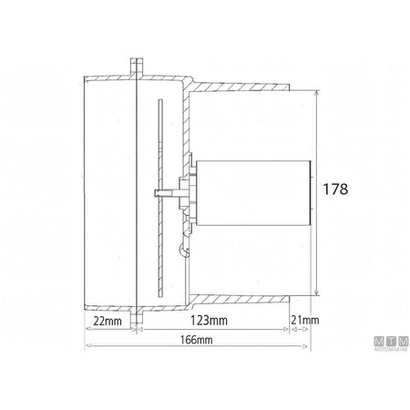 Aspiratore Ocean Flow in linea per ventilazione barca — Flow 750 - 12V