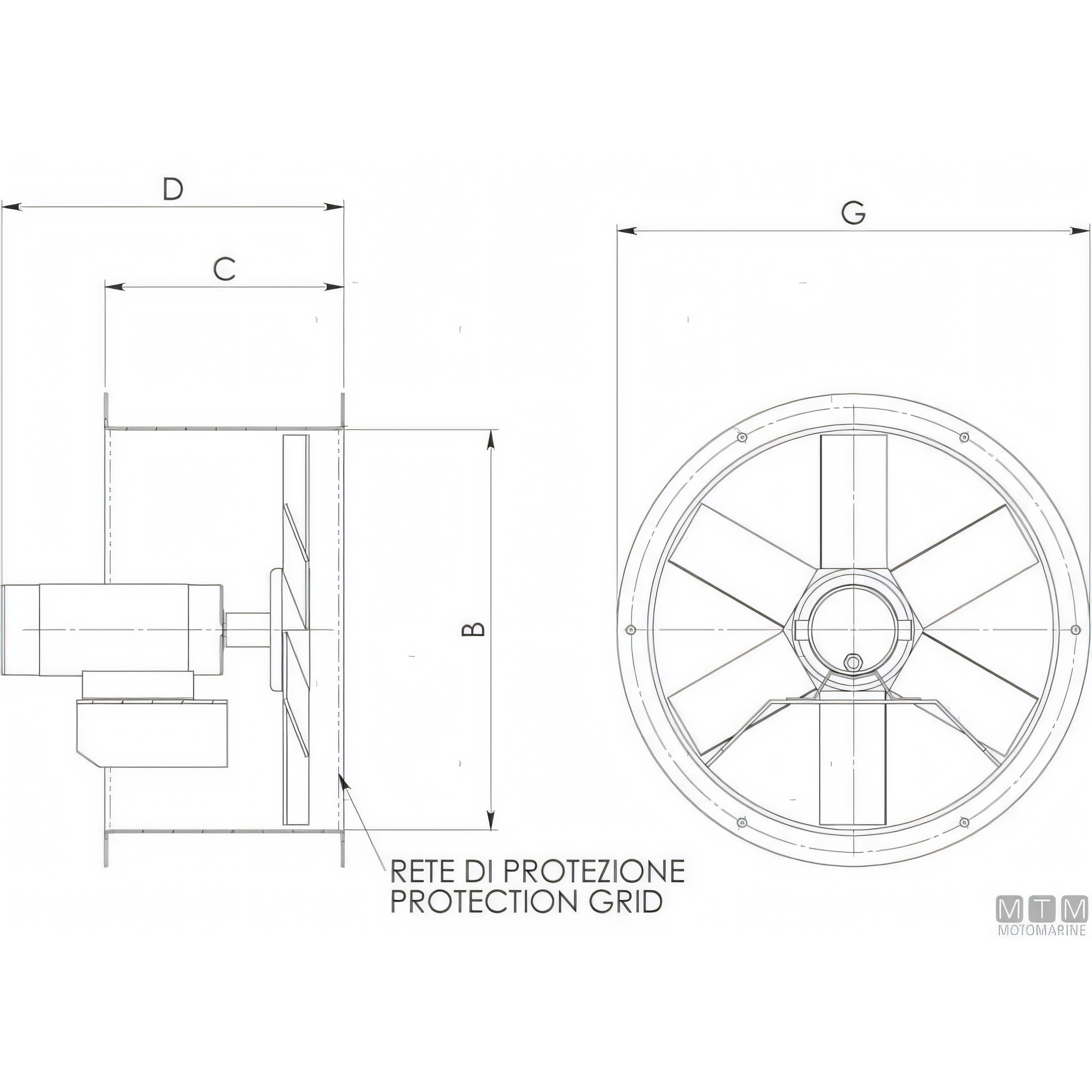 CEM aspiratore elicoidale VE 24V — vista 2